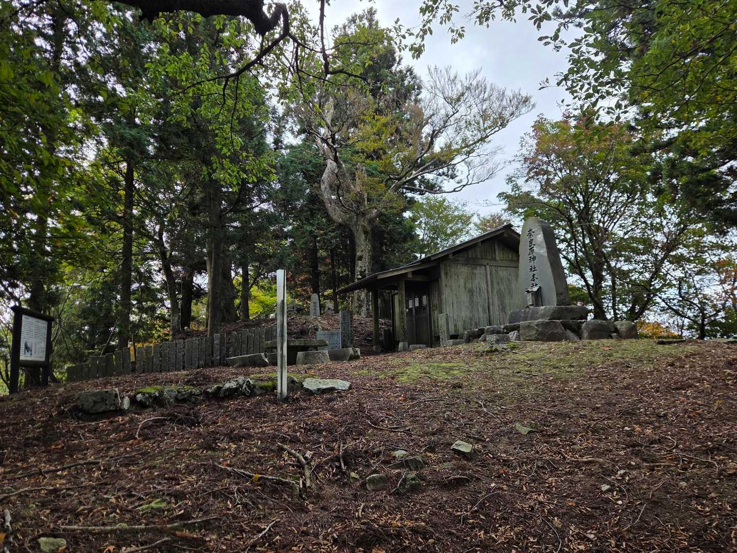 楢原山の山頂付近の景色😃
