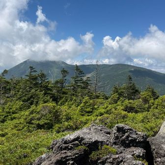 蓼科山頂のガスだけは取れない…