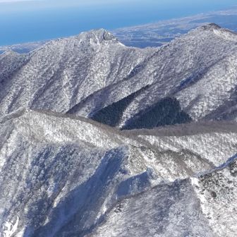 甲ヶ山、矢筈ヶ山、野田ヶ山、親指ピーク、振子山。