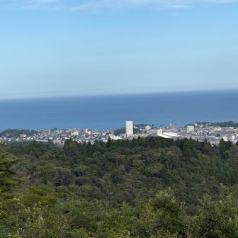 北展望台から小木津町
２７℃８０％