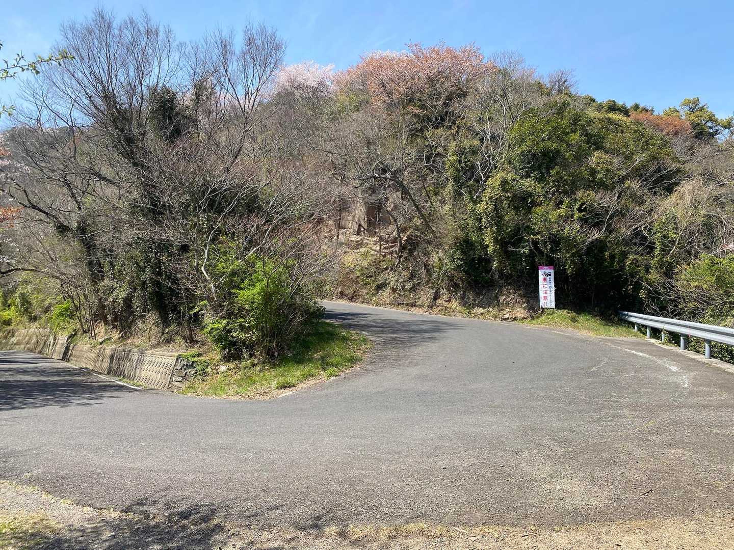 ここからは車道歩き