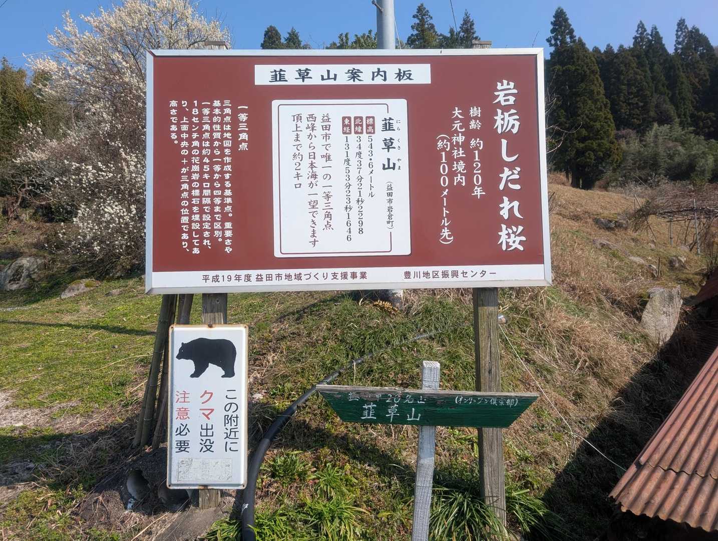 韮草山 往復コースの写真
