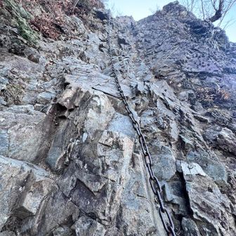 まさに八丁尾根の岩場がそれを体現してました😱スタンスがない所やオーバーハングの所に鎖が垂れ下がってて、どうやってここ登るの？と思う事多々あり。周りを見れば簡単に登れる場所やなんなら普通に2本足で登れるルートがあったりするので、ルートファインディングの大切さを実感しました。