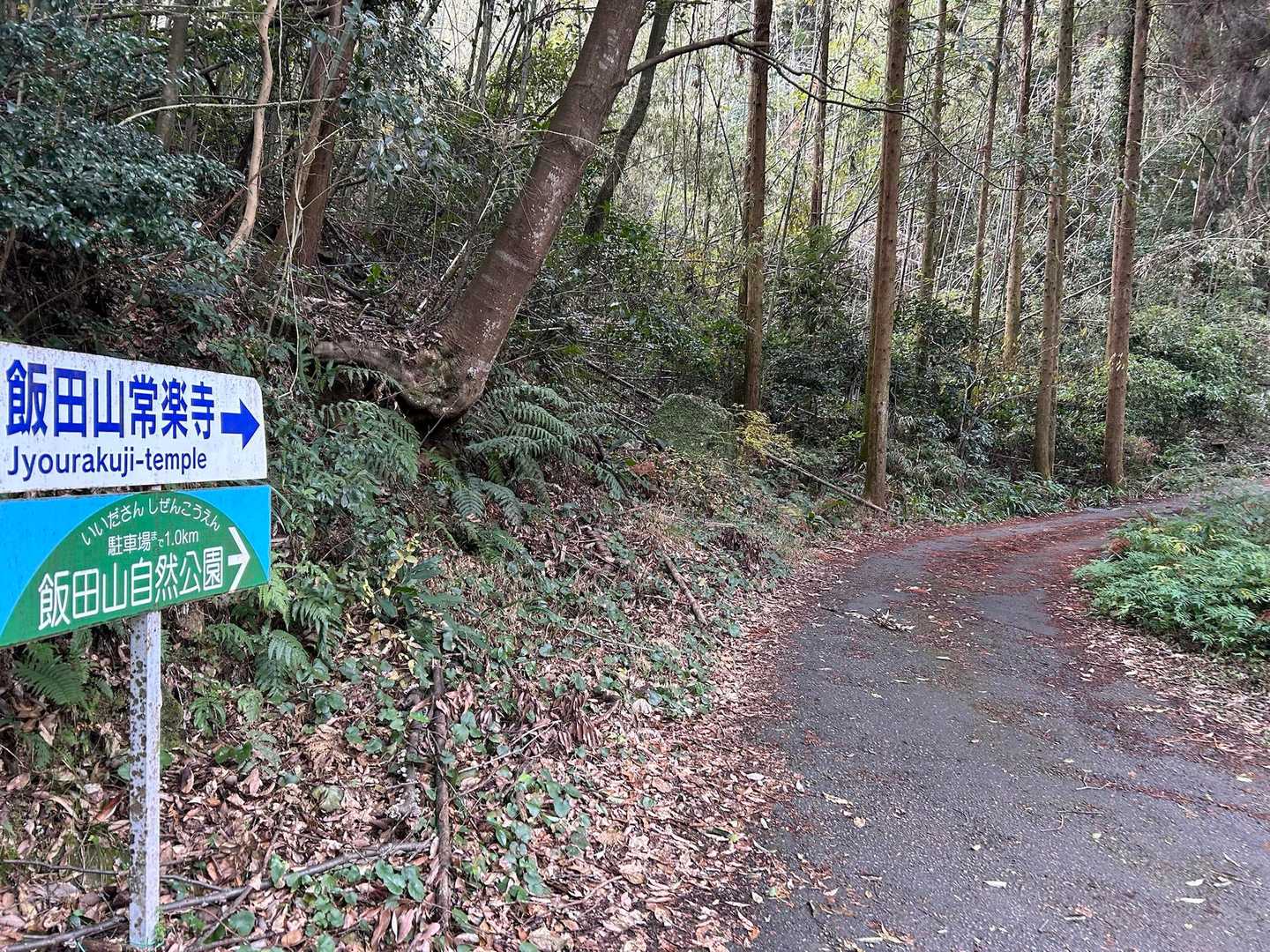 飯田山登山口-飯田山常楽寺-白山神社-飯田山 往復コースの写真