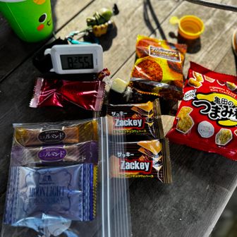 お菓子いただきました
ありがとうございました😊
あとは舗装路歩いて下山です⛰️
今日も楽しい一日でした😃