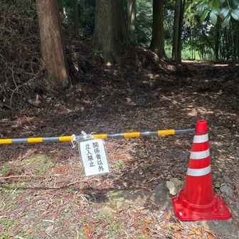 ここから先は立ち入り禁止🚧
確かに山頂へは入れないとなってましたが、山頂プレートを写真に撮ってる人がいたのに？