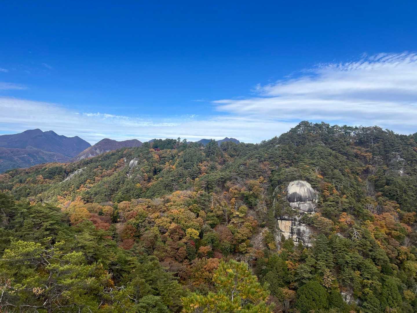 弥三郎岳・昇仙峡 | 花崗岩の白い巨石が連なる稜線と、日本五大名峡随一の渓谷美の写真