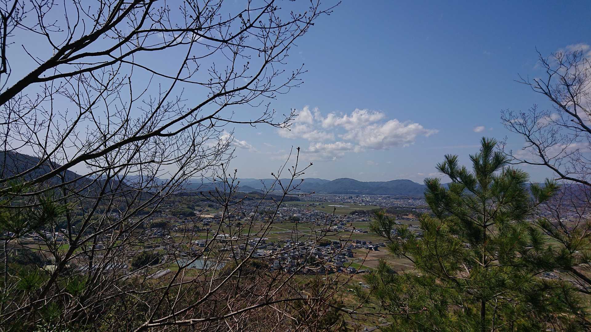 山頂からの唯一の展望