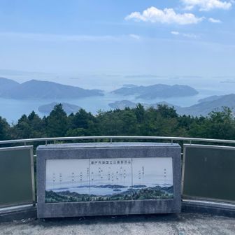 場所が変わって、もう少し東側の星降る展望台からの眺望です。かぶと岩展望台より、少し標高が高く、開けていますので眺望は良かったです。