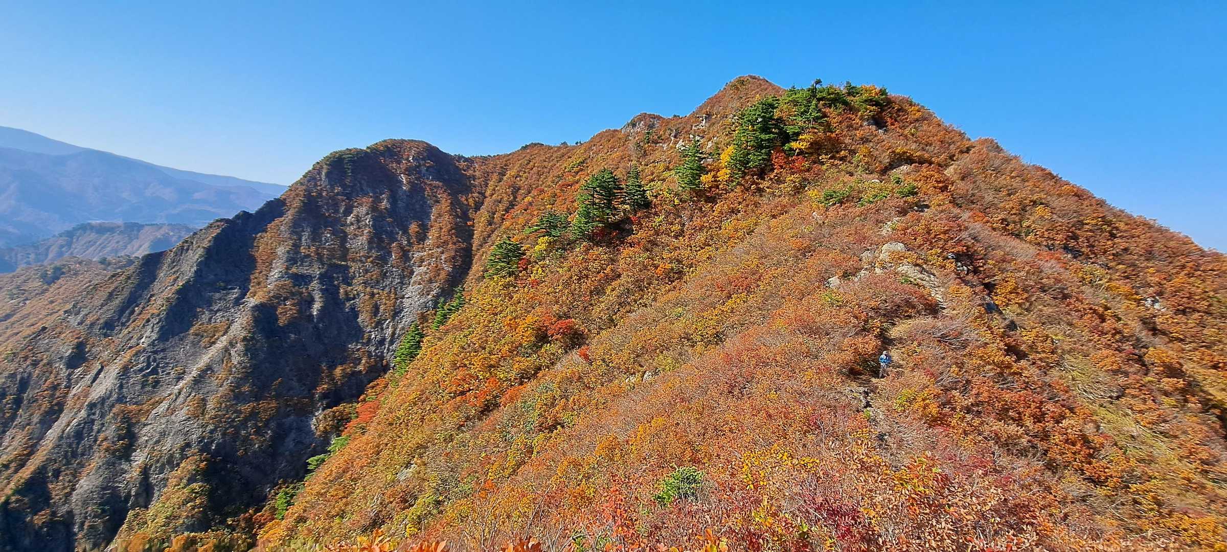 山ノ神-万之助山-中光明-砥石中継小屋跡-光明山 往復コースの写真