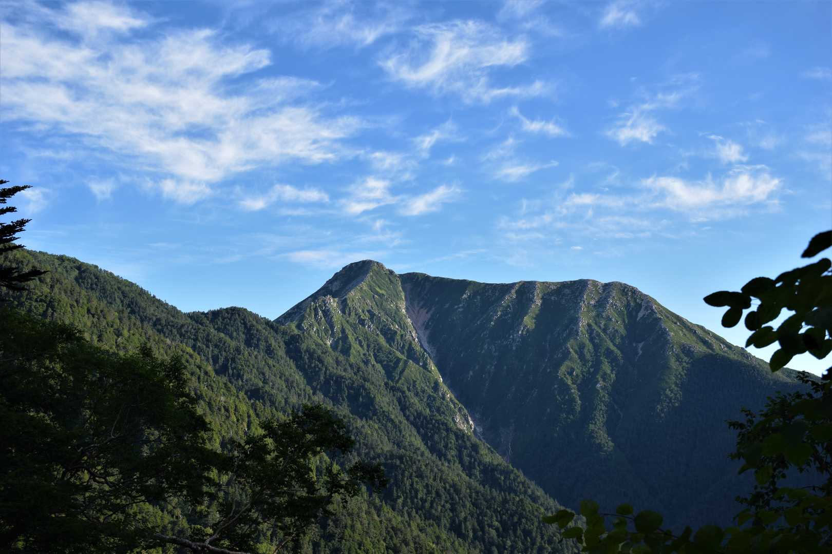 常念岳、見えてきましたよ～