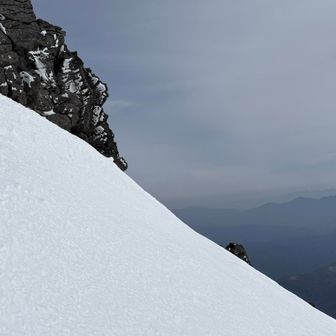 トラバース。こっちはこっちでちょっと怖い😨