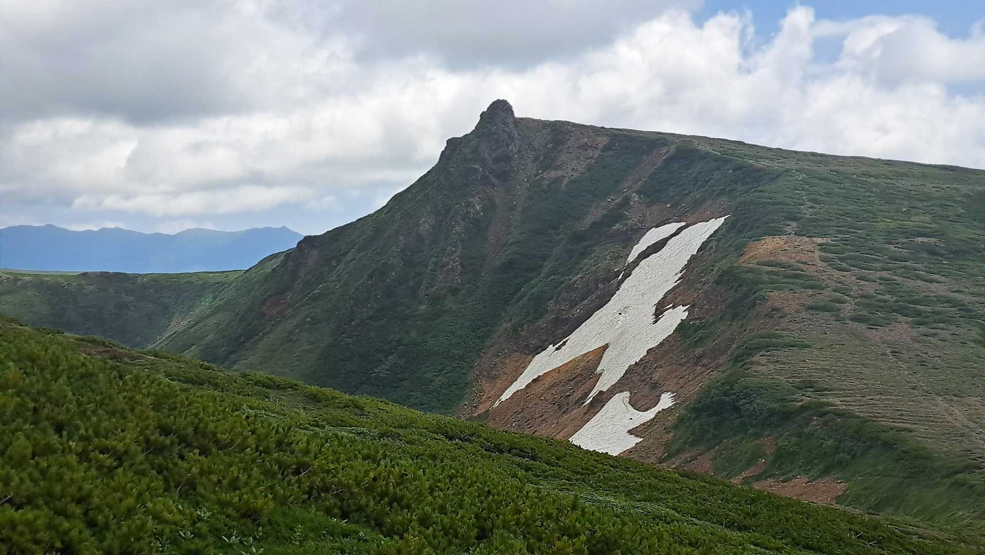 うひょ〜😮
化雲岳山頂見えたよ‼️
登りは急では無いらしい