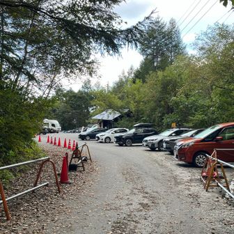 駐車場に戻りました。