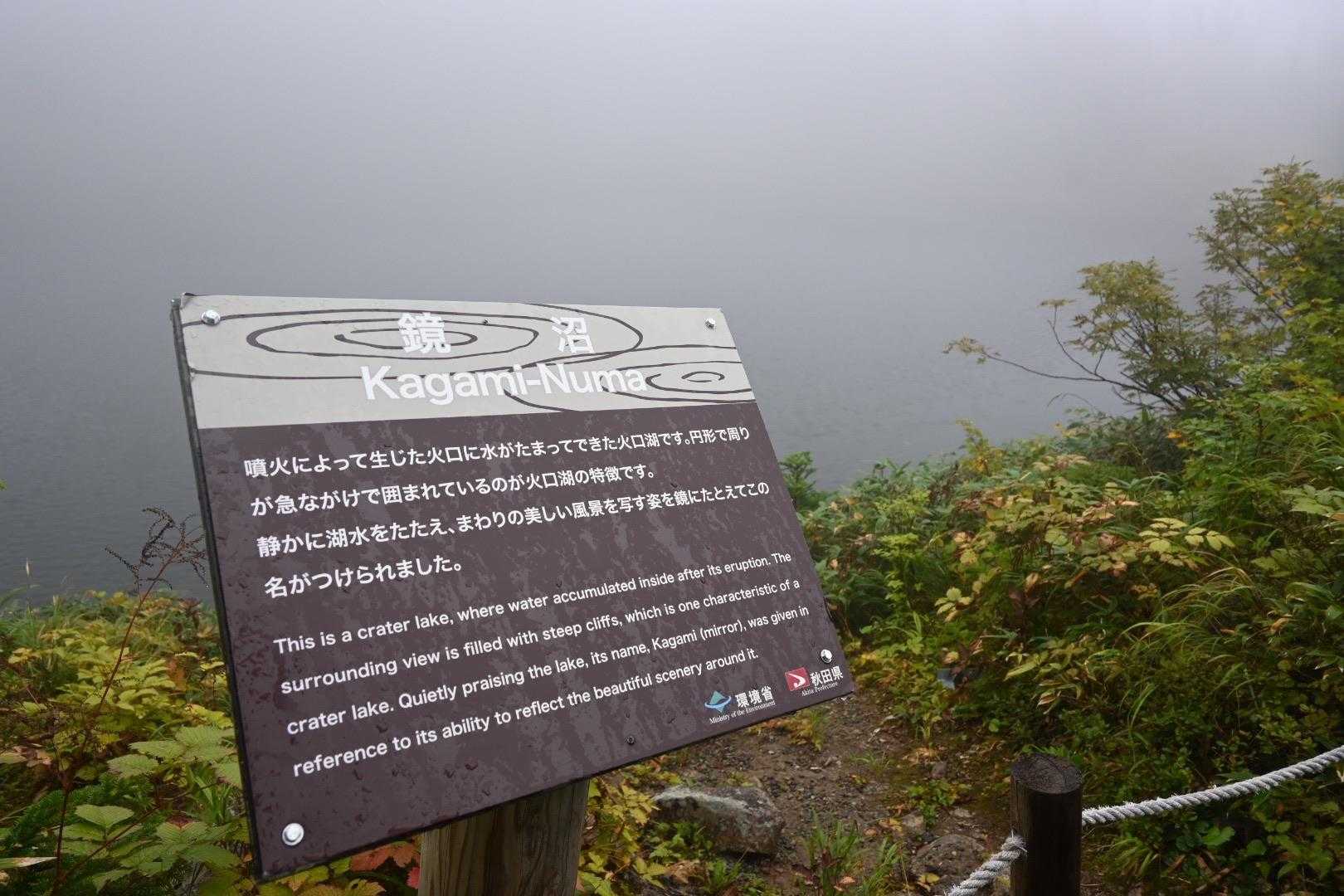 あれ？鏡沼か？もはや写真では判別できない真っ白さ。
