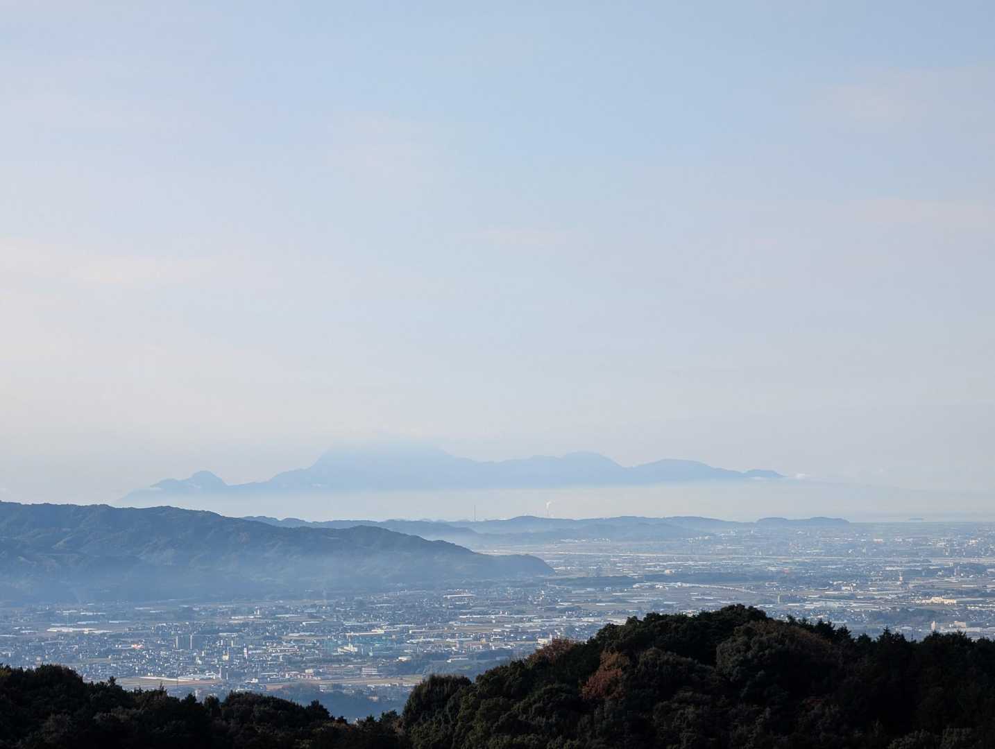 Mt. Unzen in the distance 