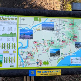 降りてきたら、沼津アルプスの案内。人気があるみたい
ガイドツアーと2組程出会った