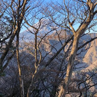 袴腰岳までだと、富士山がスッキリとは見えない