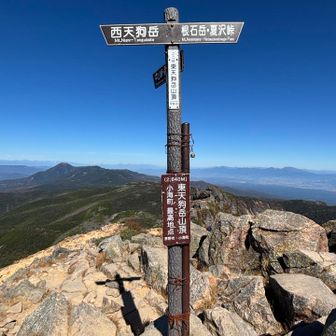 テント張って東天狗へ