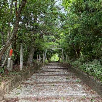 山頂は神社になっているようだ