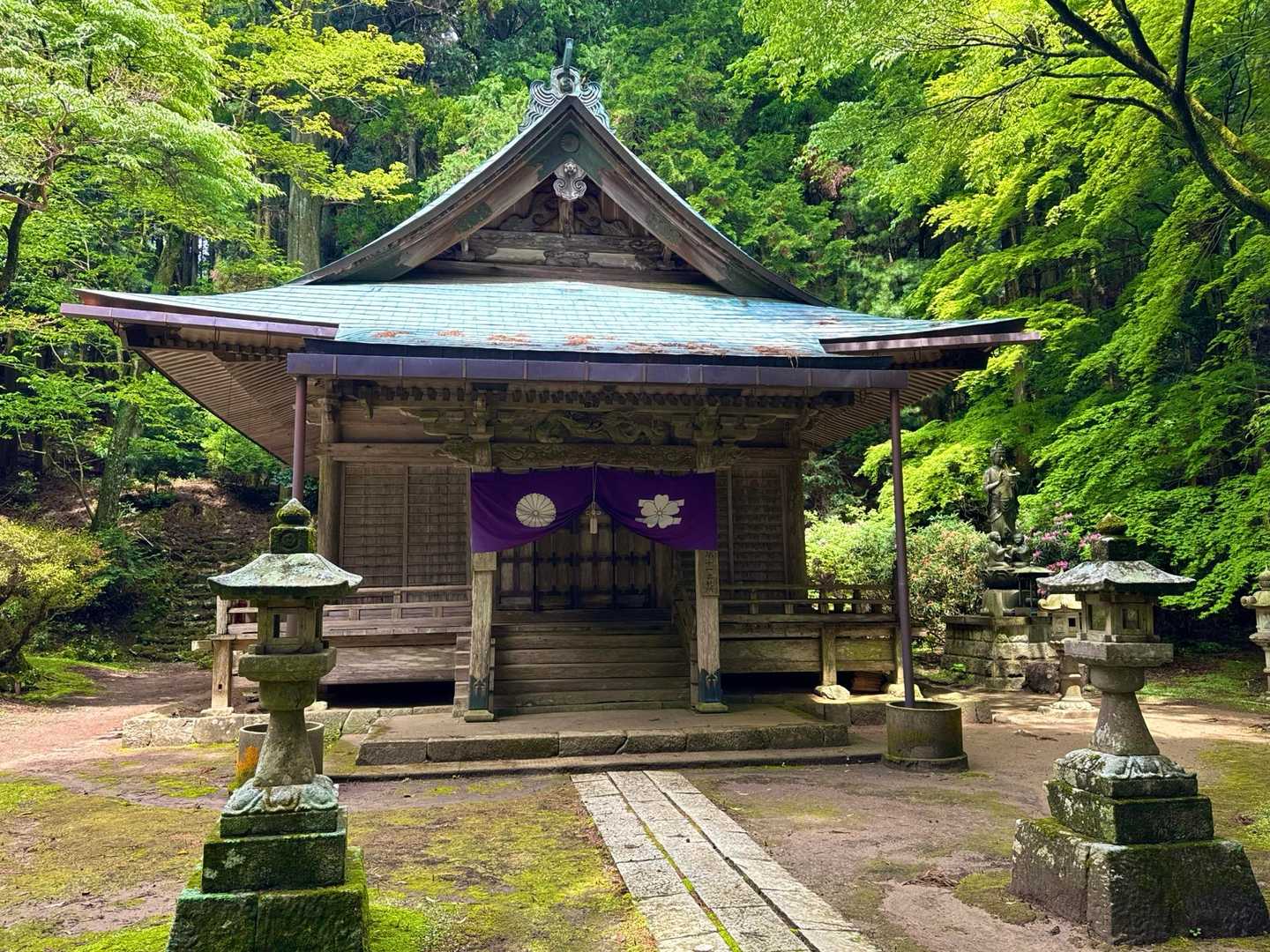 山を下ると善福寺があります。なかなかの趣きのあるお寺です。