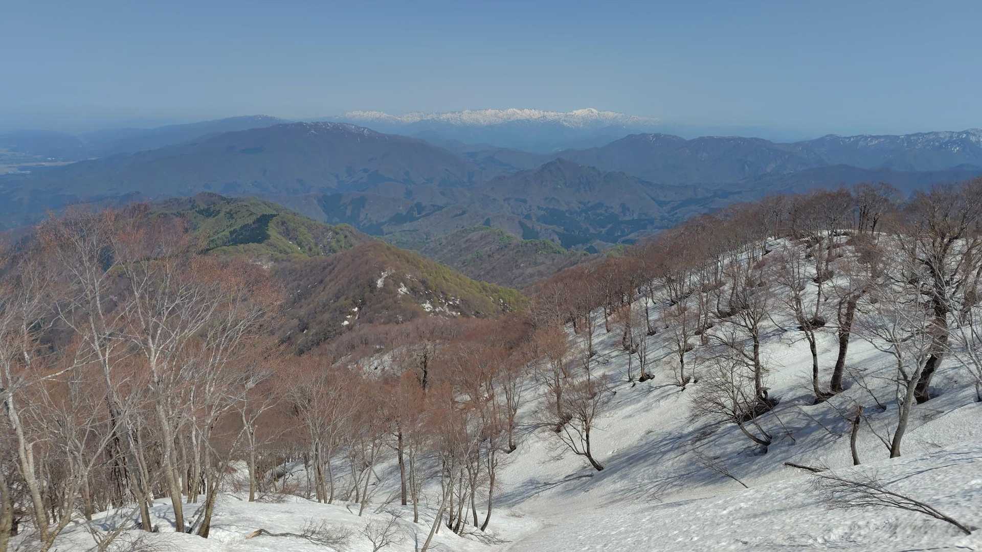 急登を終えて、いい景色