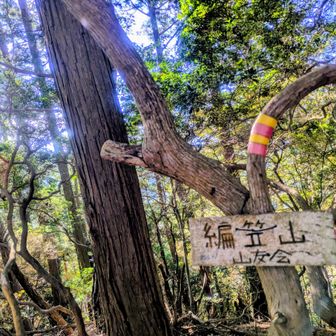 編笠山