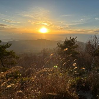 太陽☀️が雲中に沈んでいく！もうすぐ、到着
