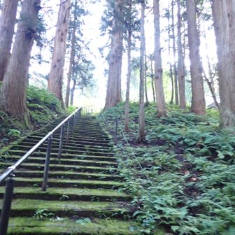 石段を登ると