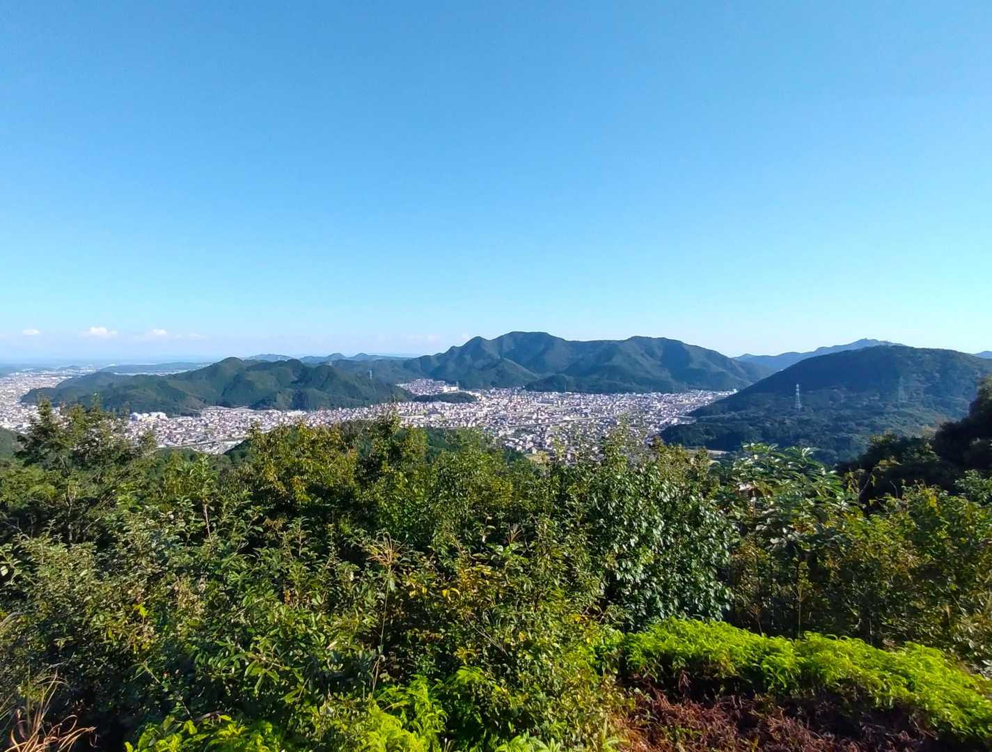 鉄塔下まで戻りました😊
電線が写らないようにうまく切り取れたかな😆👍
山友さんは、走りやすそうだから走ってみたいって先に行ってます😅
姿が全く見えなくなっちゃって、私もつられて小走りで下山したら今日イチの汗だくでした💦
