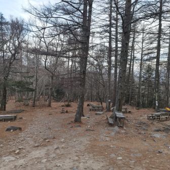 富士見平小屋のテン場は一張のみ🏕️