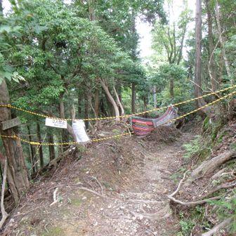 月輪寺コースは立ち入り禁止　事前に予約すれば入れるみたい