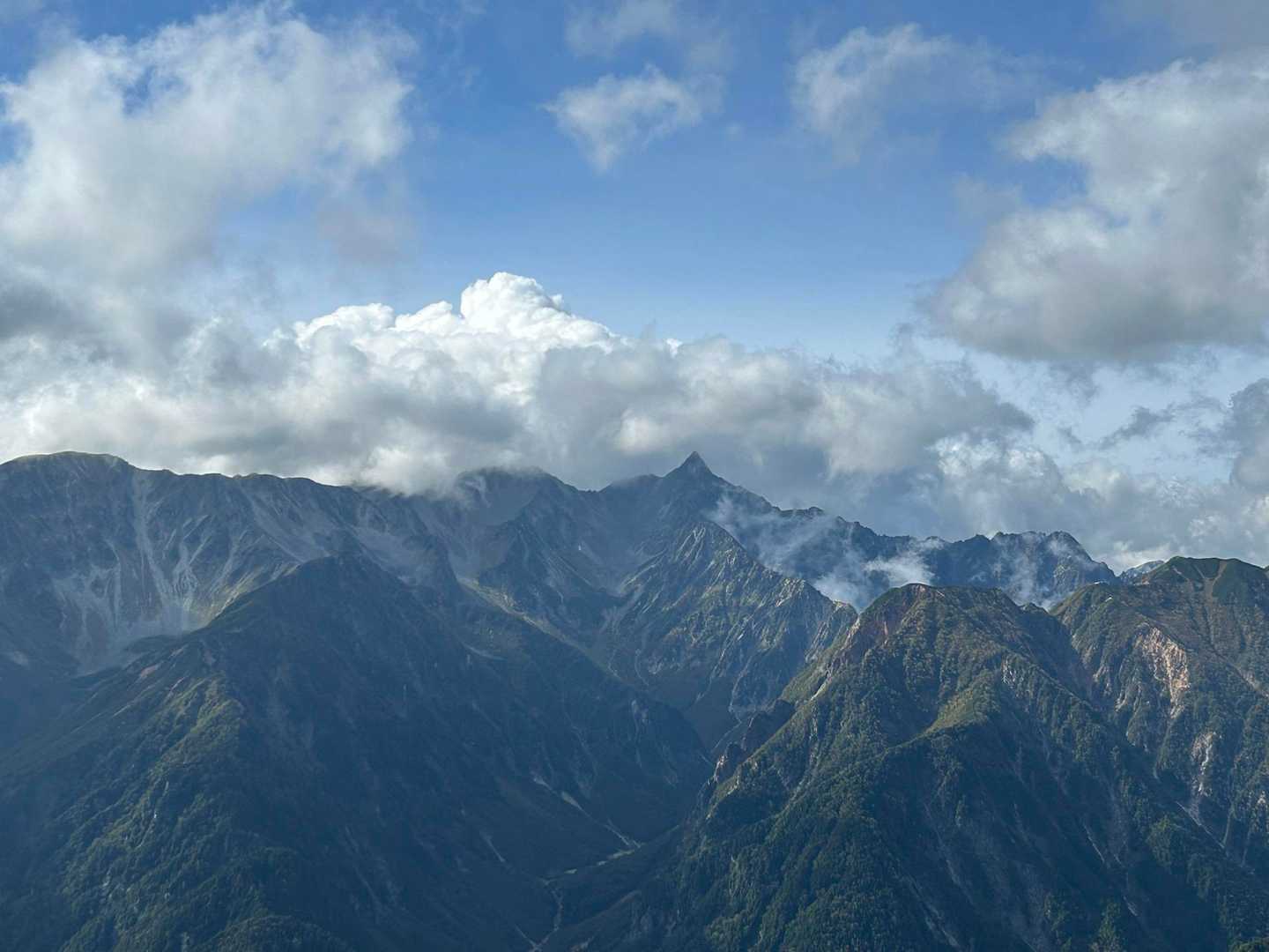 三股登山口-蝶ヶ岳-蝶槍 往復コースの写真