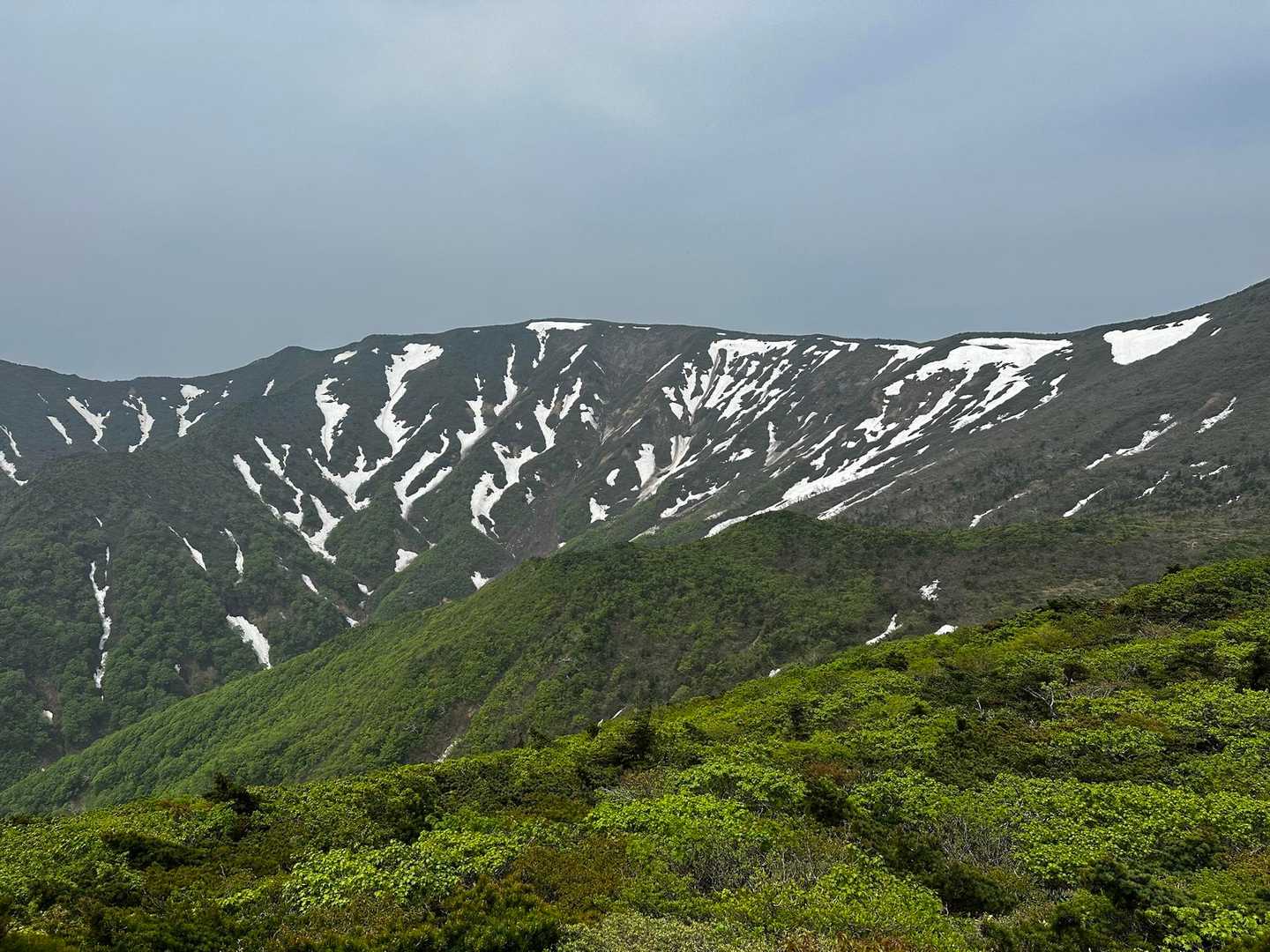 水引入道-屏風岳-南屏風岳-不忘山-白石女子校小屋跡 周回コースの写真