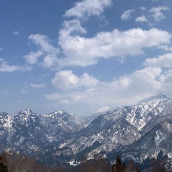 雨飾山、鋸山方面