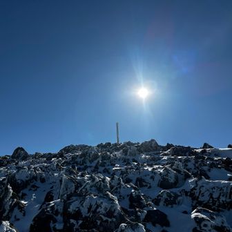 山頂裏でランチ