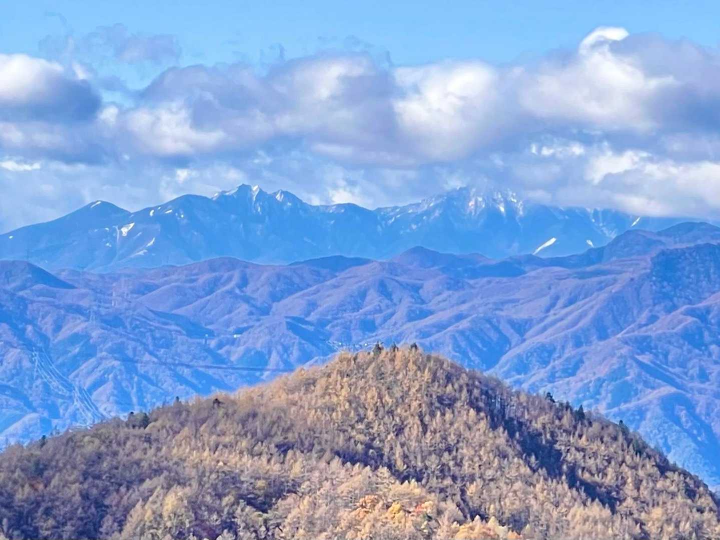 八ヶ岳連峰が見えました👀