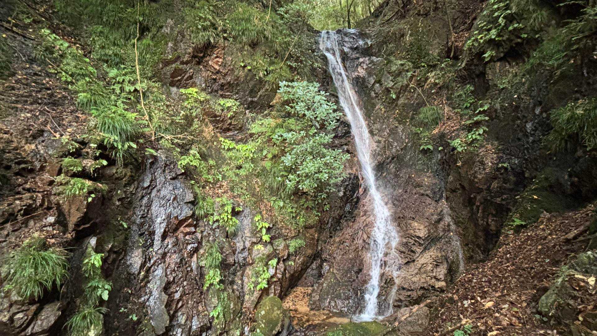 水量多めの滝！
