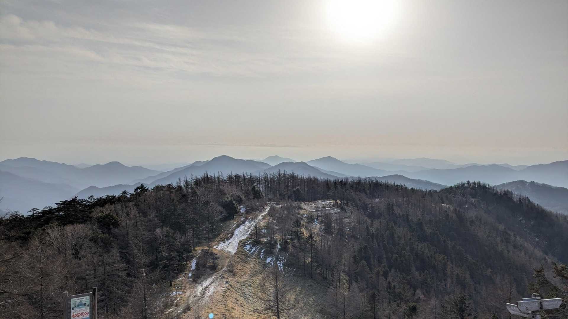 小袖登山口-堂所-七ツ石山-五十人平野営場管理小屋-ヨモギ 縦走コースの写真
