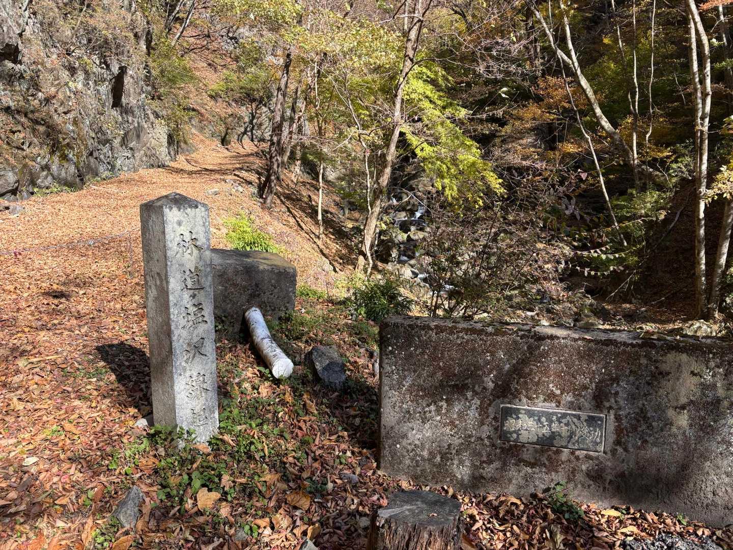 ちょうど中間点の塩沢橋