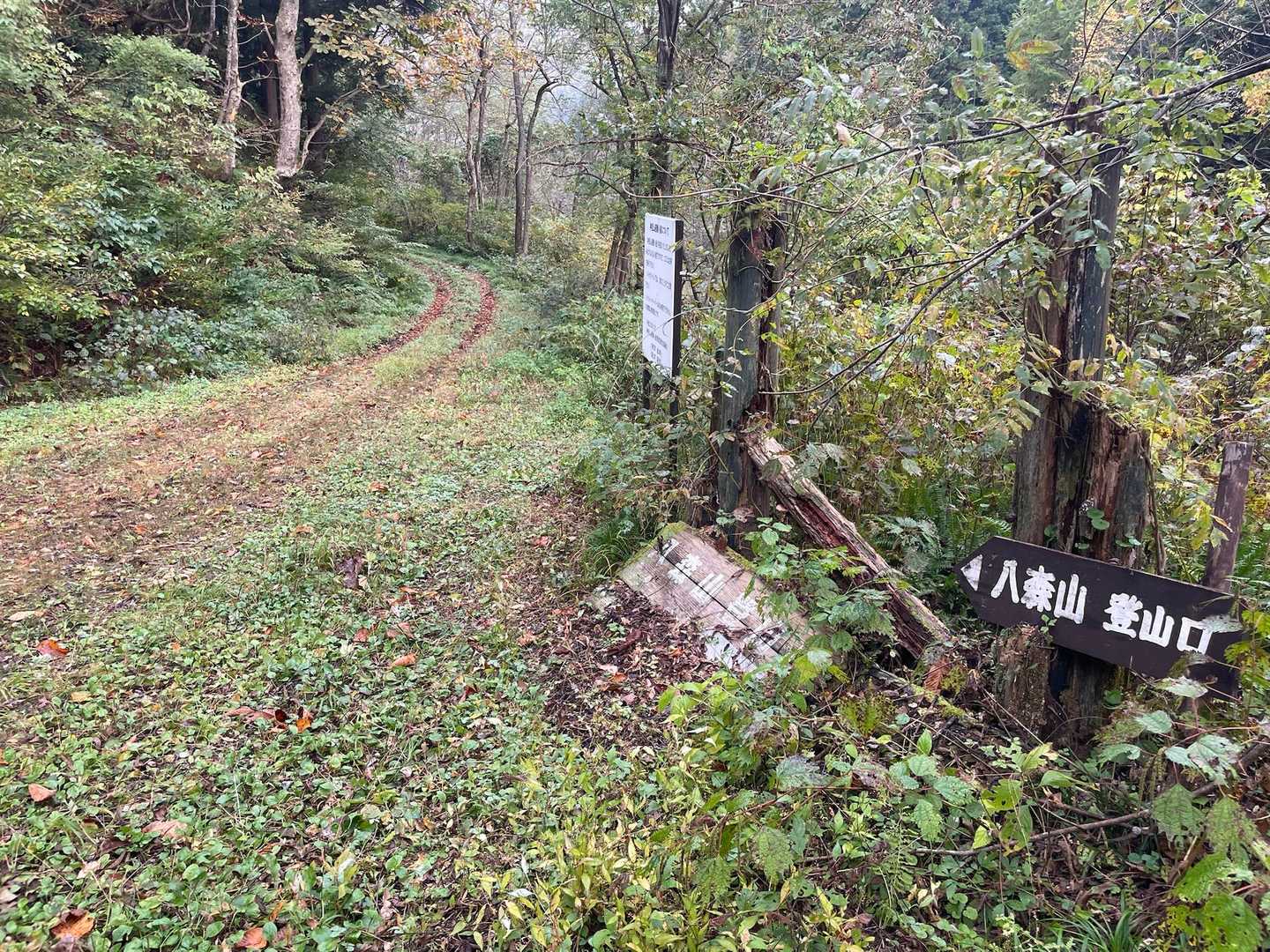 YAMAP登山口
ここに駐車しましたが
この先に登山口と駐車場あります