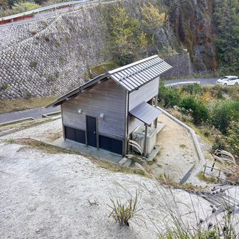 駐車場バイオトイレ帰ってきた