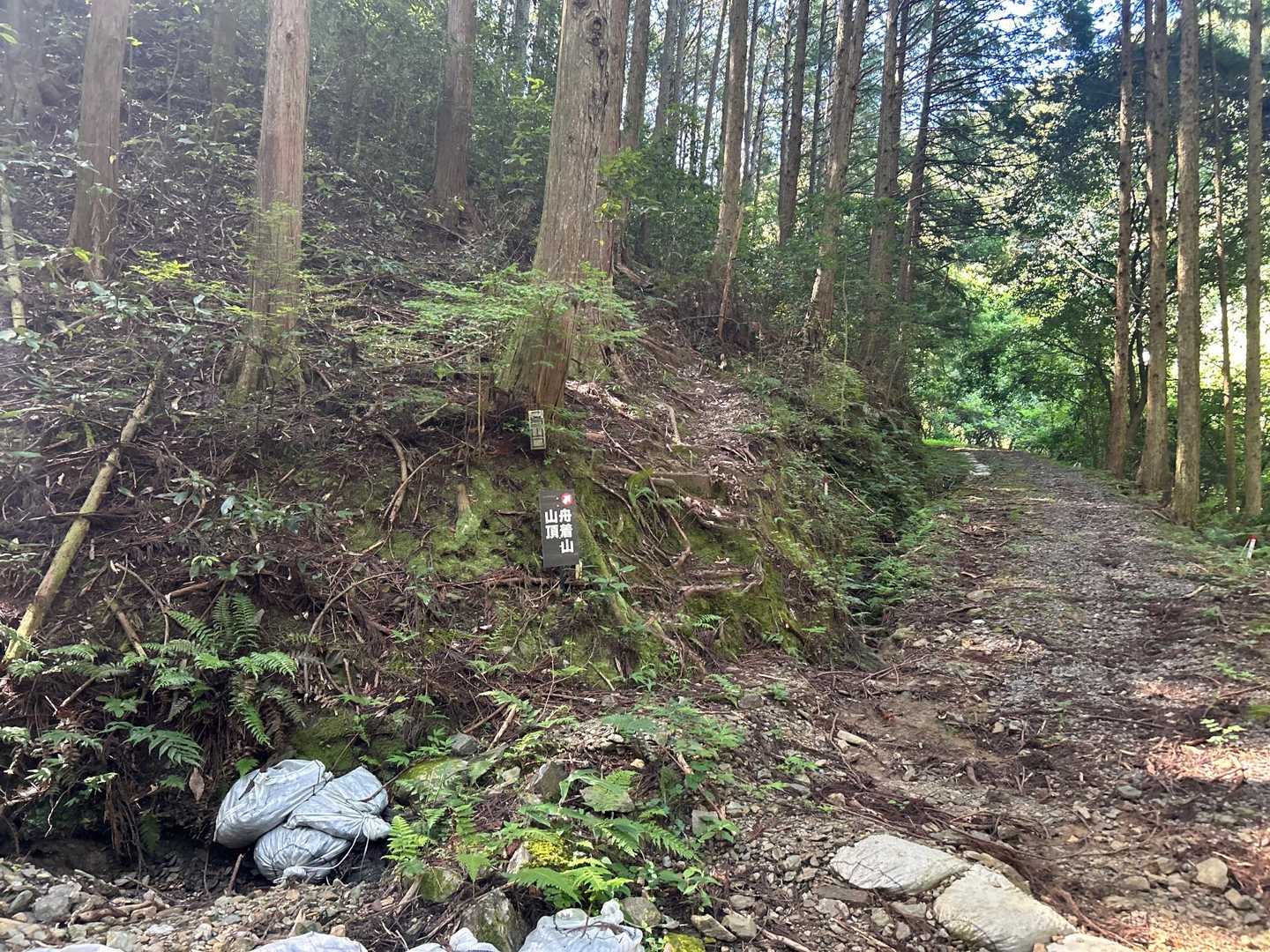 よくみると看板あるのに！道の方へ行ってしまった。