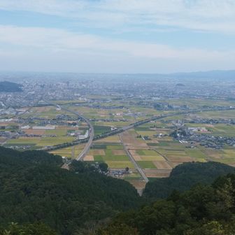 文殊山頂上からの、北側方面