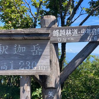 釈迦岳1230mと1231mが並んでるw