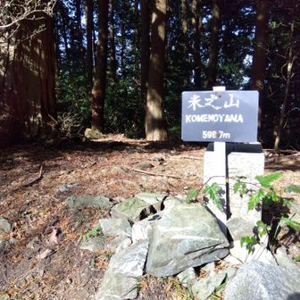 短めの登りで良かった…
米ノ山山頂着きました！😆