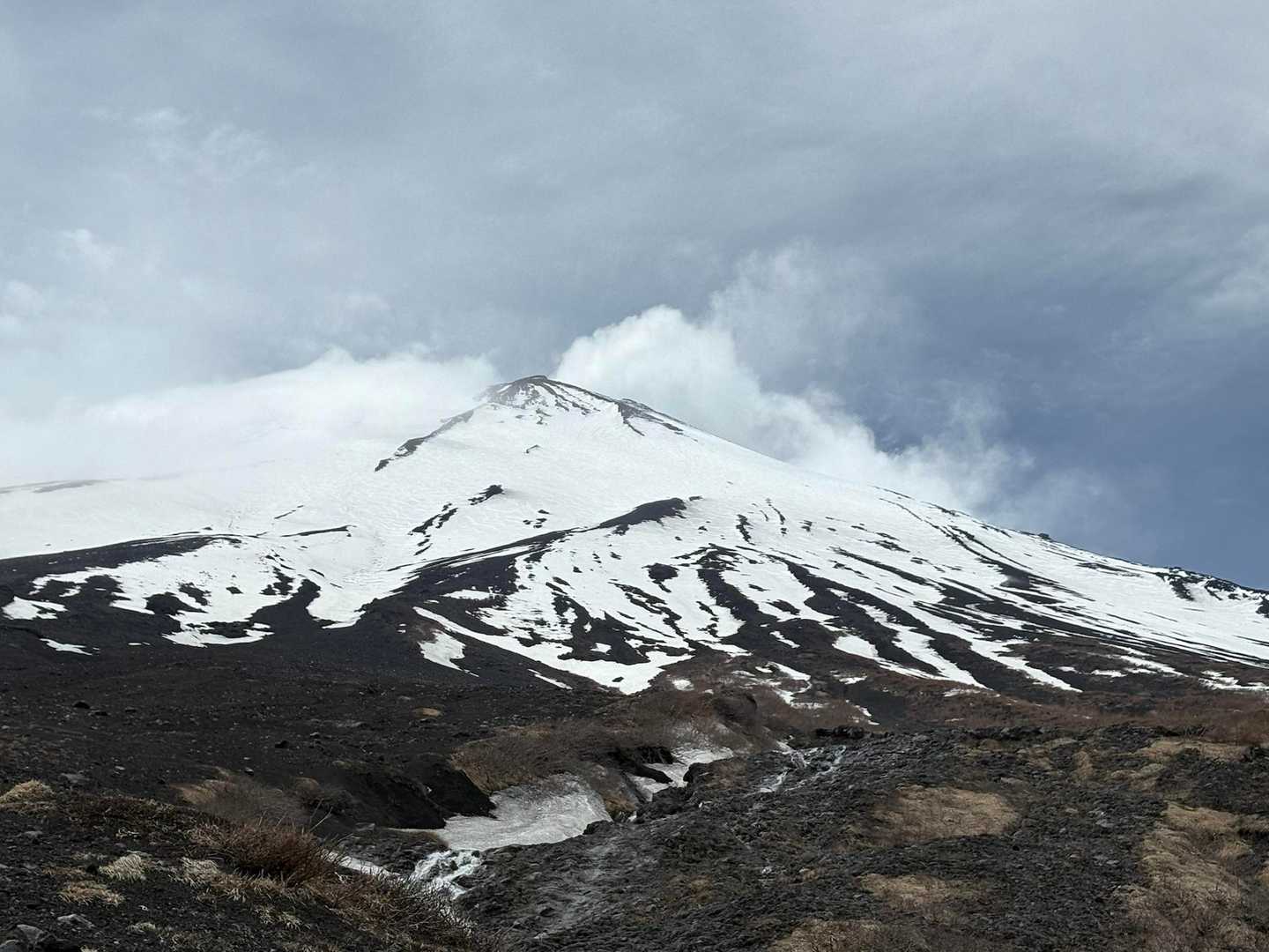 富士山の頂上が見えて来ました