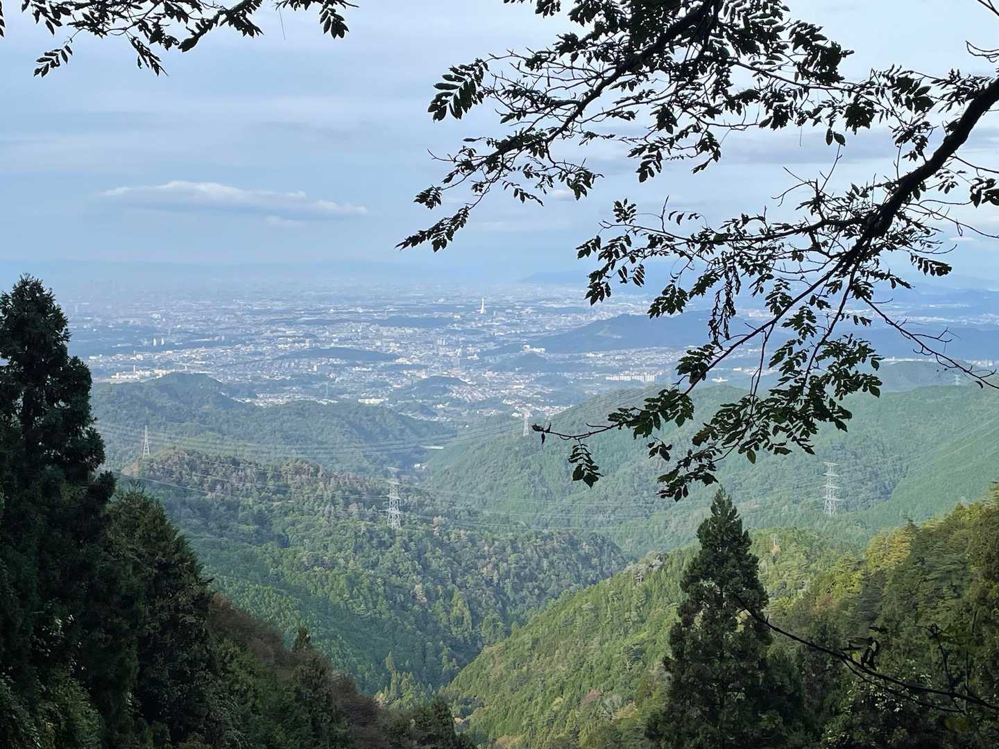 水場からの景色。今日はいい天気☀️