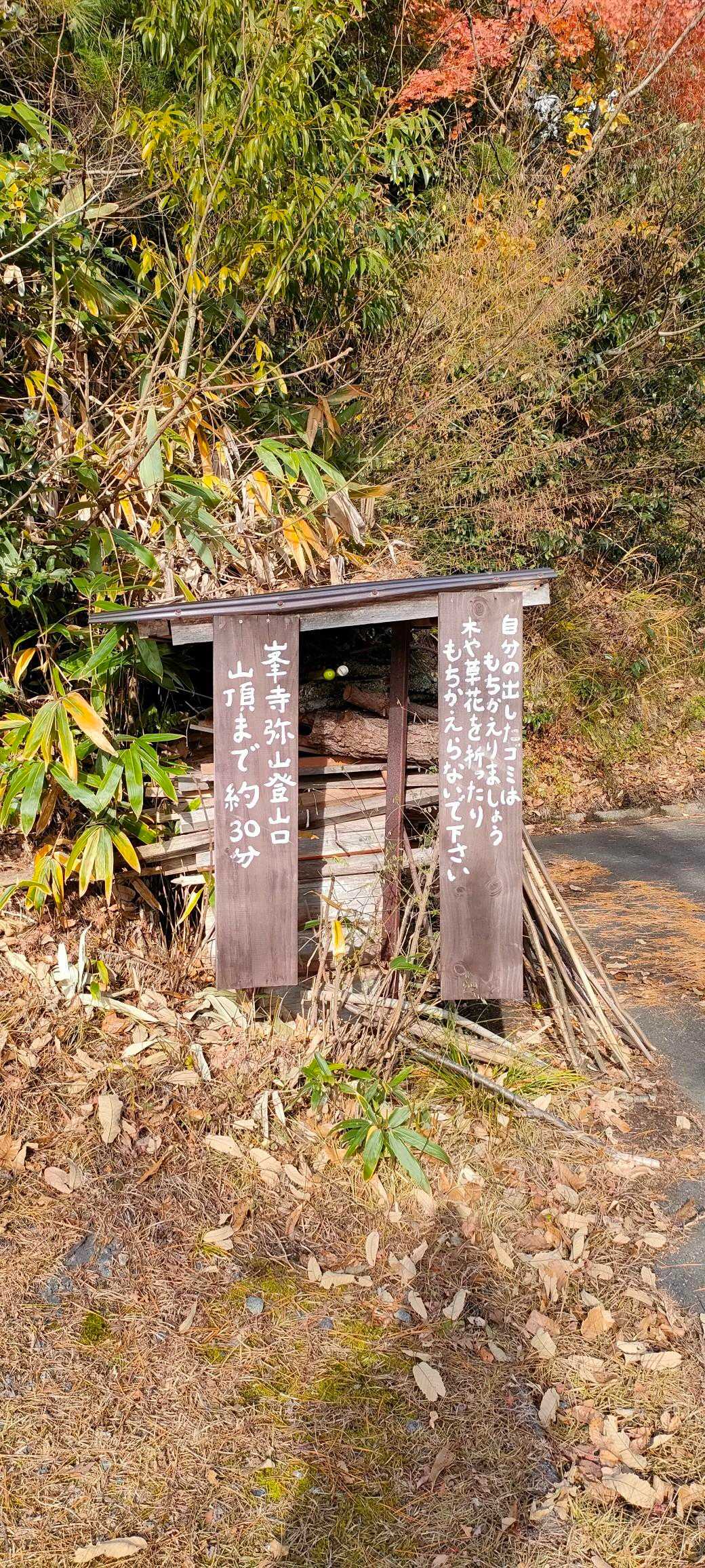 峯寺弥山 往復コースの写真