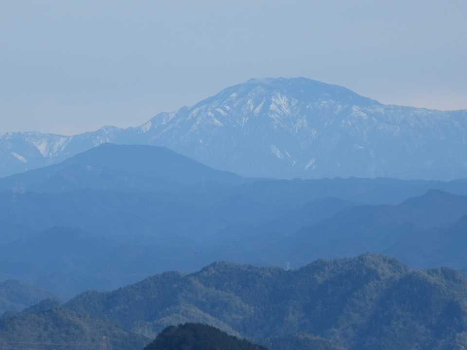 山頂→笠置山、恵那山